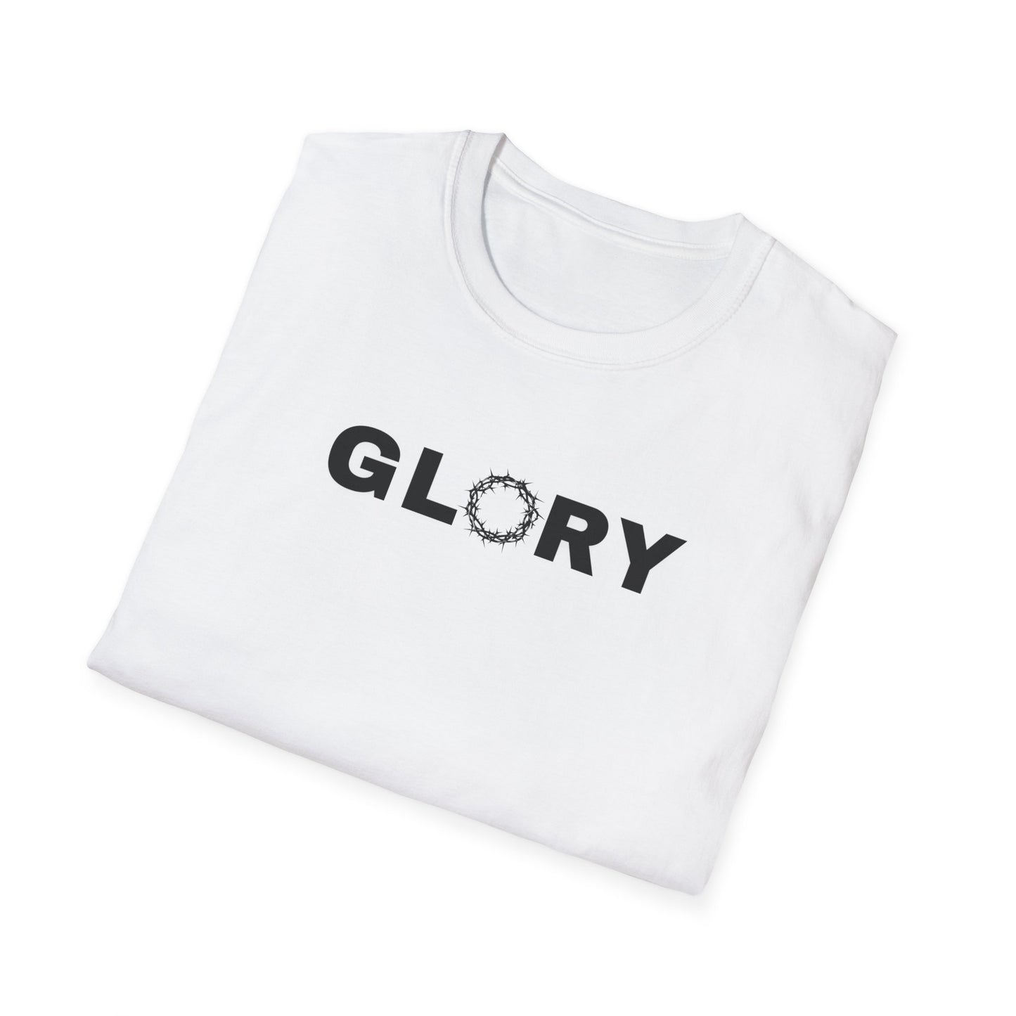 GLORY; Unisex Softstyle T-Shirt | Motivational Tee for Everyday Wear, Casual Fashion, Workout Apparel