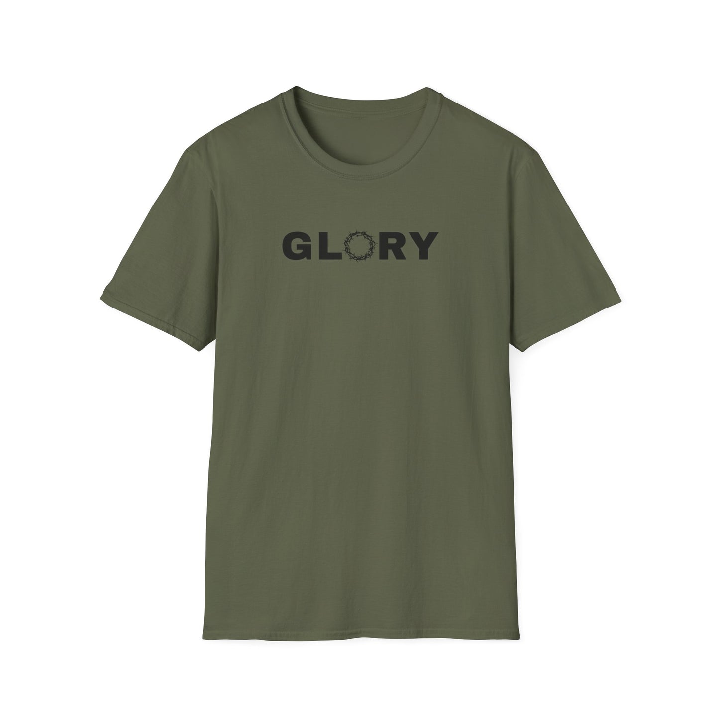 GLORY; Unisex Softstyle T-Shirt | Motivational Tee for Everyday Wear, Casual Fashion, Workout Apparel