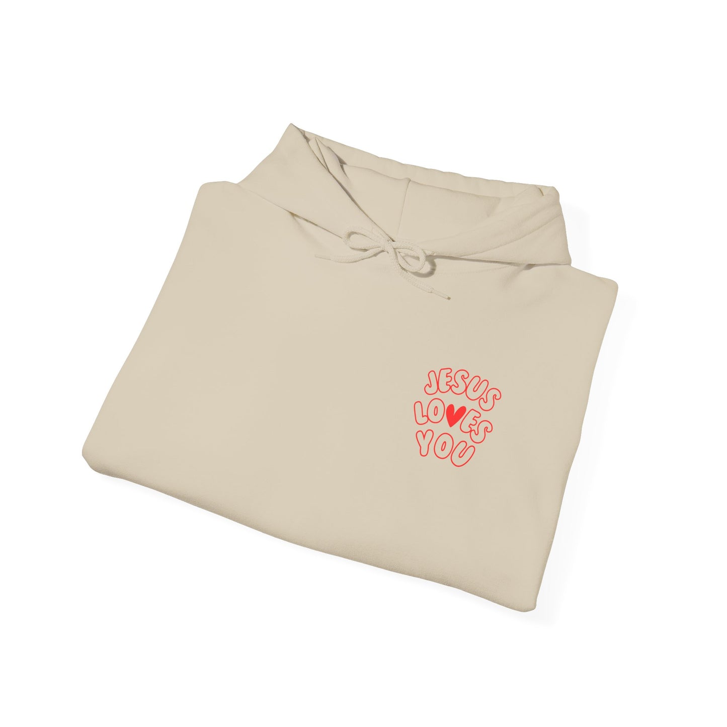 JESUS LOVES YOU; Religious Hoodie