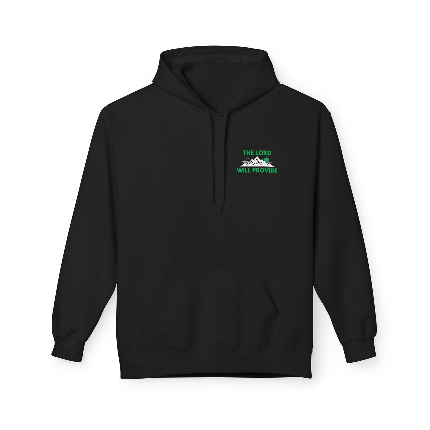 THE LORD WILL PROVIDE, Genesis 22:14, Unisex Midweight Softstyle Fleece Hoodie: Inspirational Christian Apparel (G)