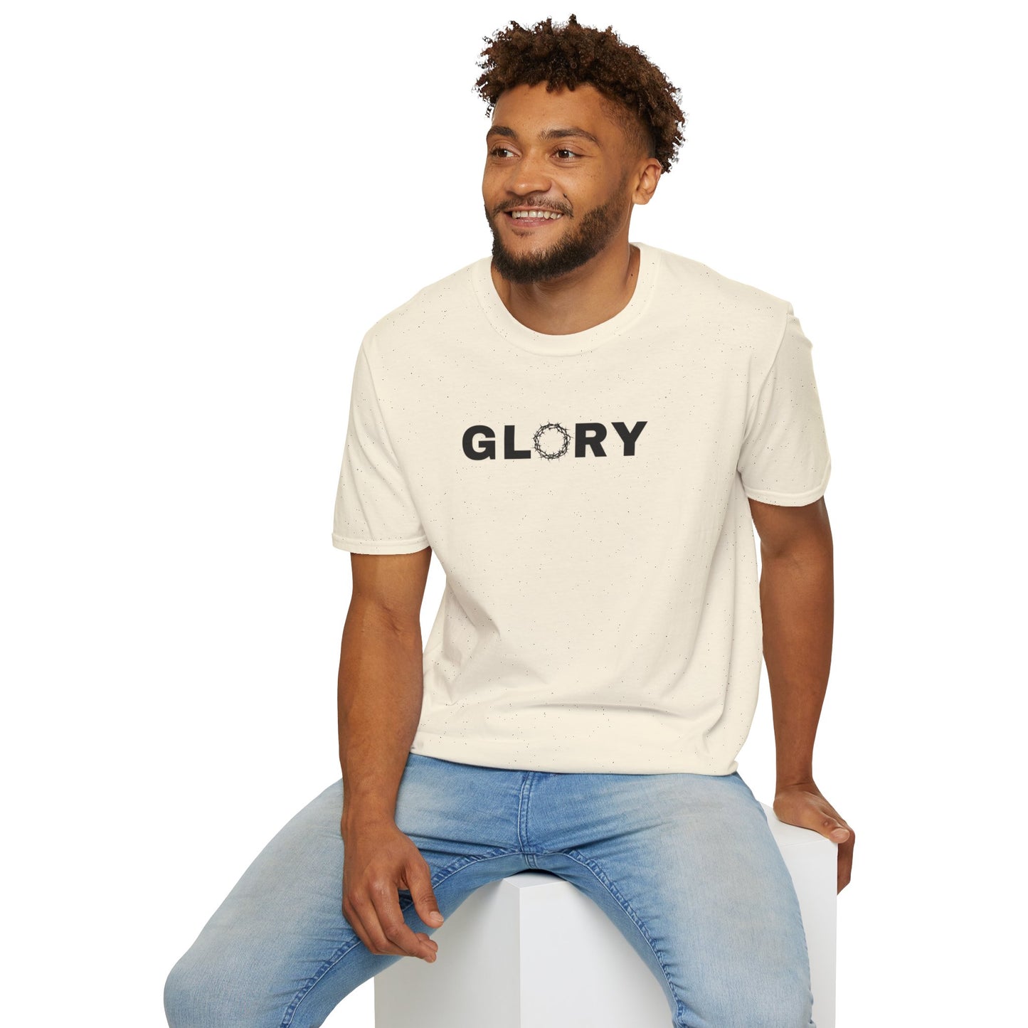 GLORY; Unisex Softstyle T-Shirt | Motivational Tee for Everyday Wear, Casual Fashion, Workout Apparel