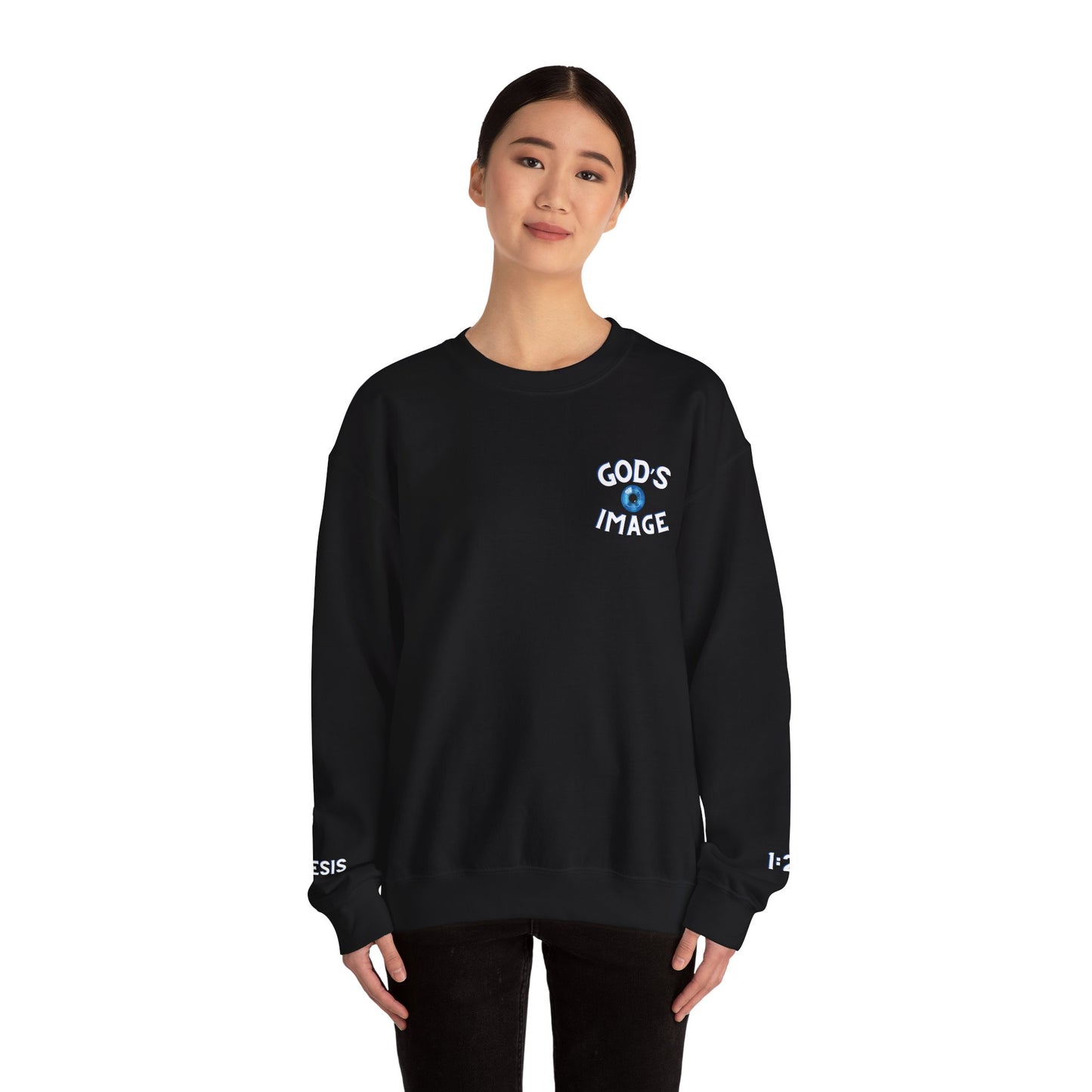 GOD'S IMAGE, Genesis 1:27- Unisex Crewneck Sweatshirt