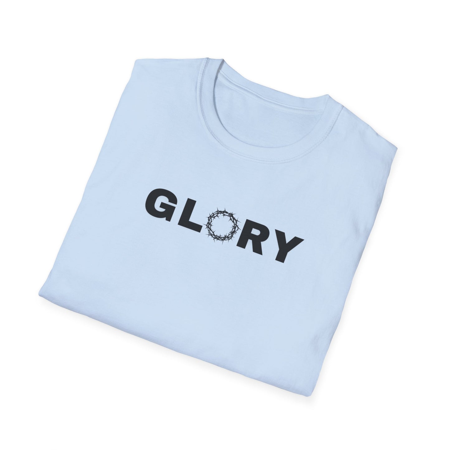 GLORY; Unisex Softstyle T-Shirt | Motivational Tee for Everyday Wear, Casual Fashion, Workout Apparel
