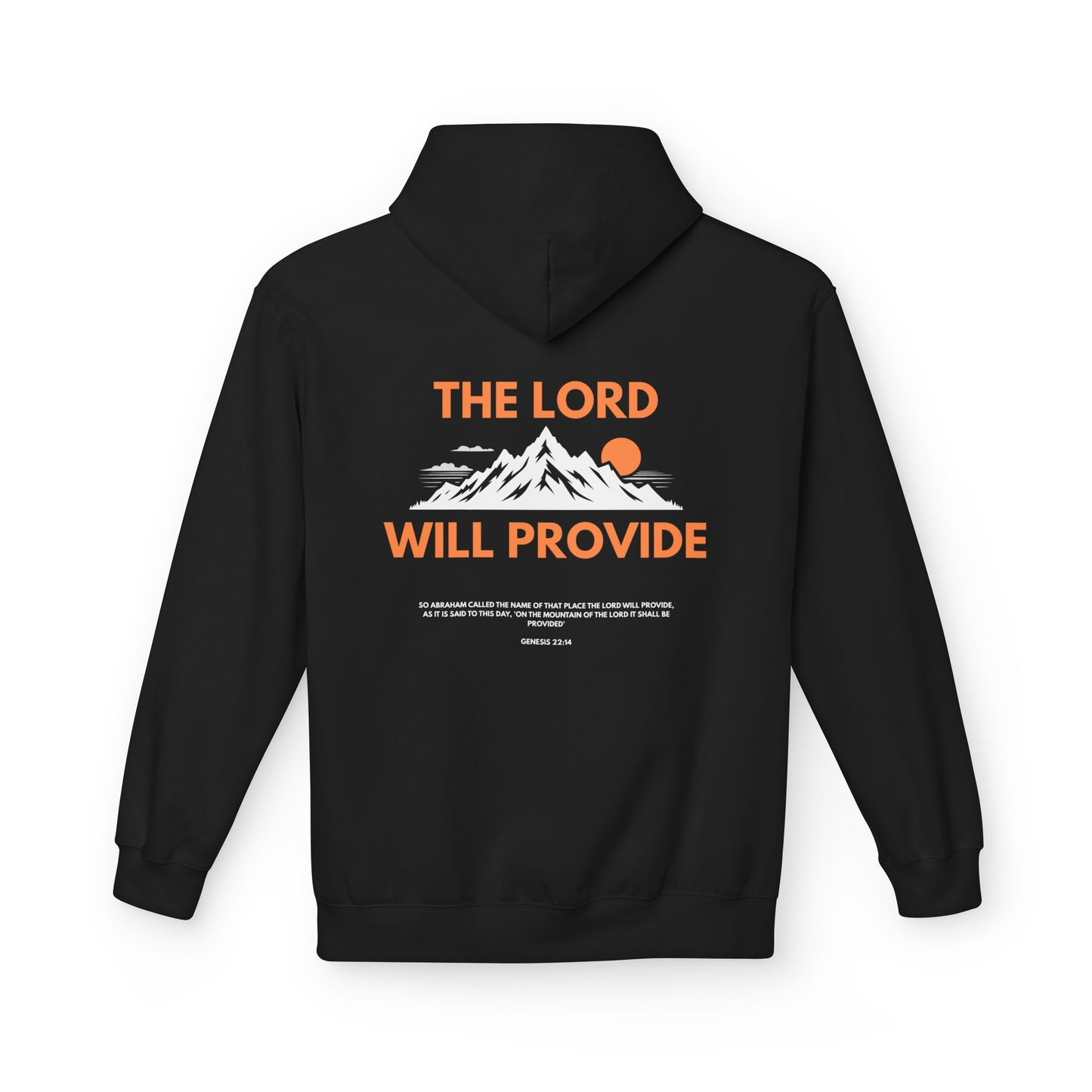THE LORD WILL PROVIDE, Genesis 22:14, Unisex Midweight Softstyle Fleece Hoodie: Inspirational Christian Apparel