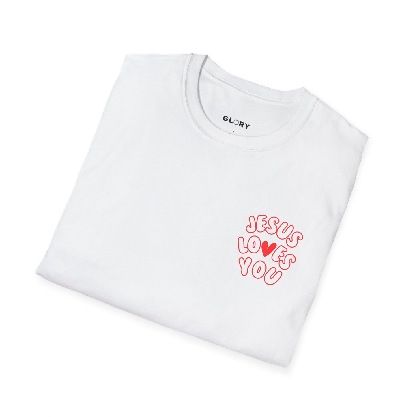 JESUS LOVES YOU; Unisex Softstyle T Shirt
