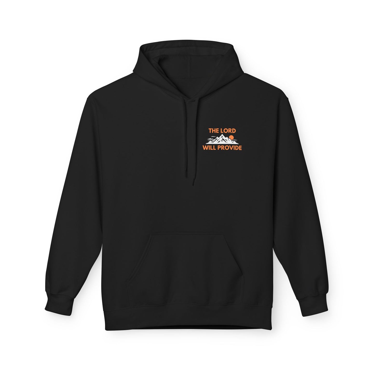 THE LORD WILL PROVIDE, Genesis 22:14, Unisex Midweight Softstyle Fleece Hoodie: Inspirational Christian Apparel
