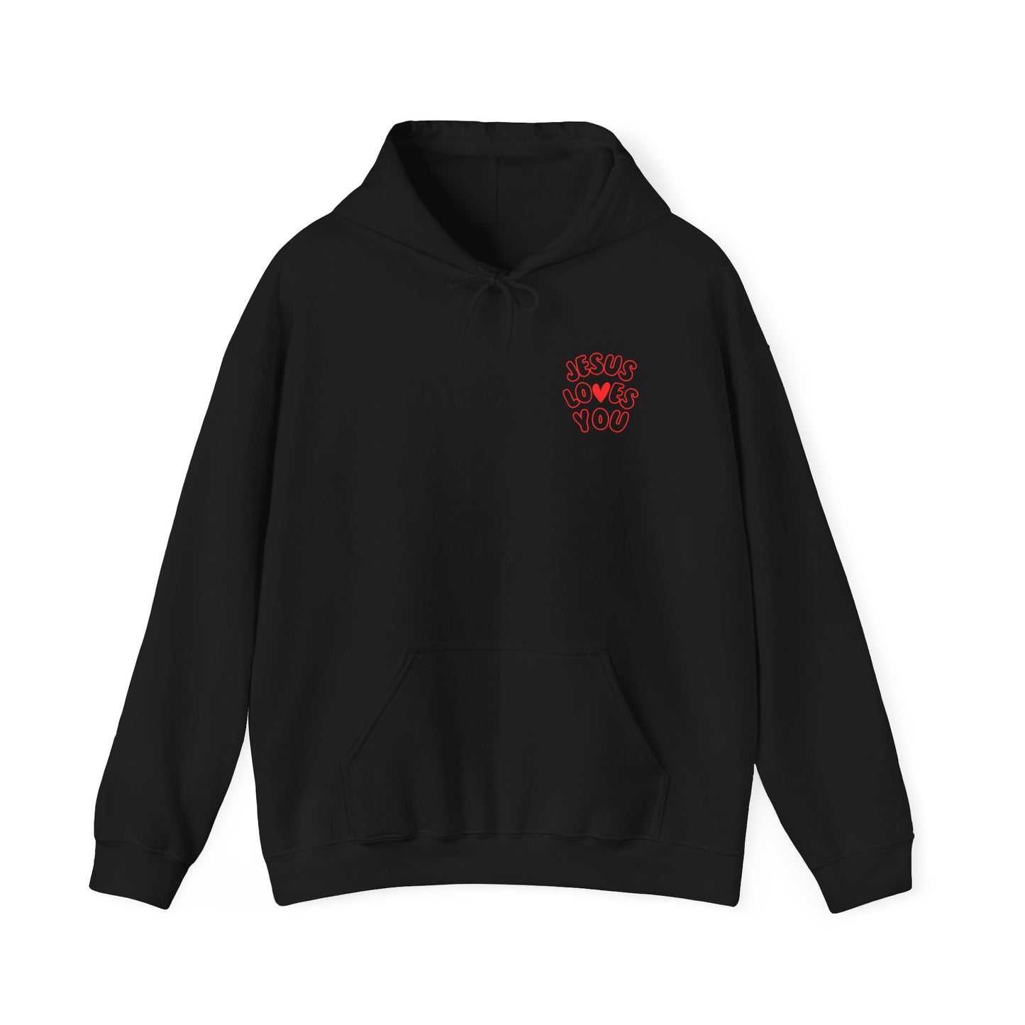 JESUS LOVES YOU; Religious Hoodie