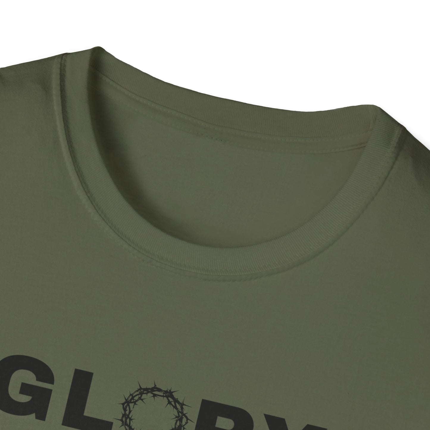 GLORY; Unisex Softstyle T-Shirt | Motivational Tee for Everyday Wear, Casual Fashion, Workout Apparel