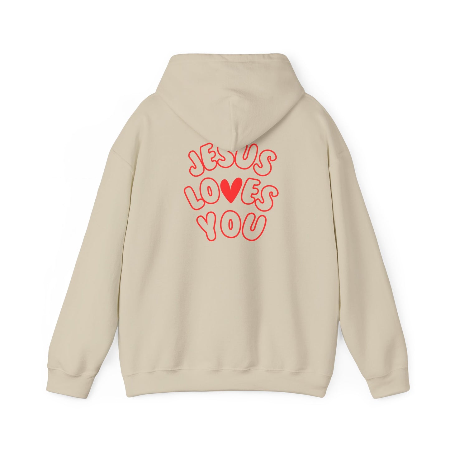 JESUS LOVES YOU; Religious Hoodie