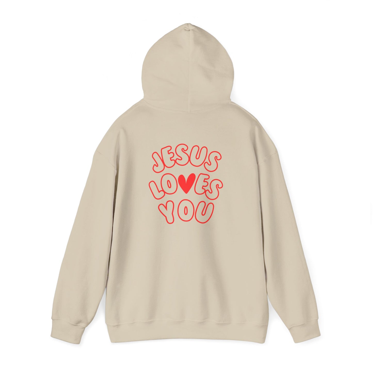 JESUS LOVES YOU; Religious Hoodie