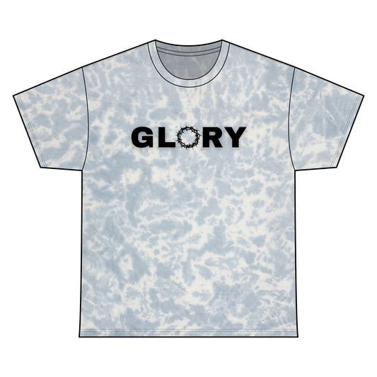 GLORY; Unisex Tie Die Tee; Faith Based Wear; Christian Apparel
