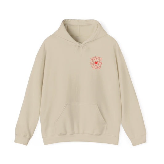 JESUS LOVES YOU; Religious Hoodie