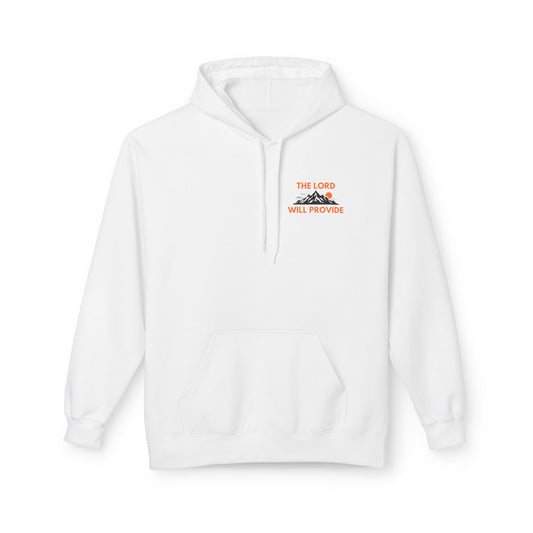 THE LORD WILL PROVIDE, Genesis 22:14, Unisex Midweight Softstyle Fleece Hoodie: Inspirational Christian Apparel