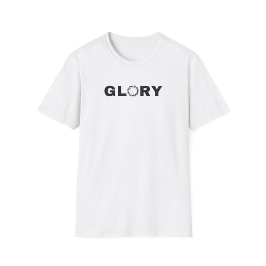 GLORY; Unisex Softstyle T-Shirt | Motivational Tee for Everyday Wear, Casual Fashion, Workout Apparel