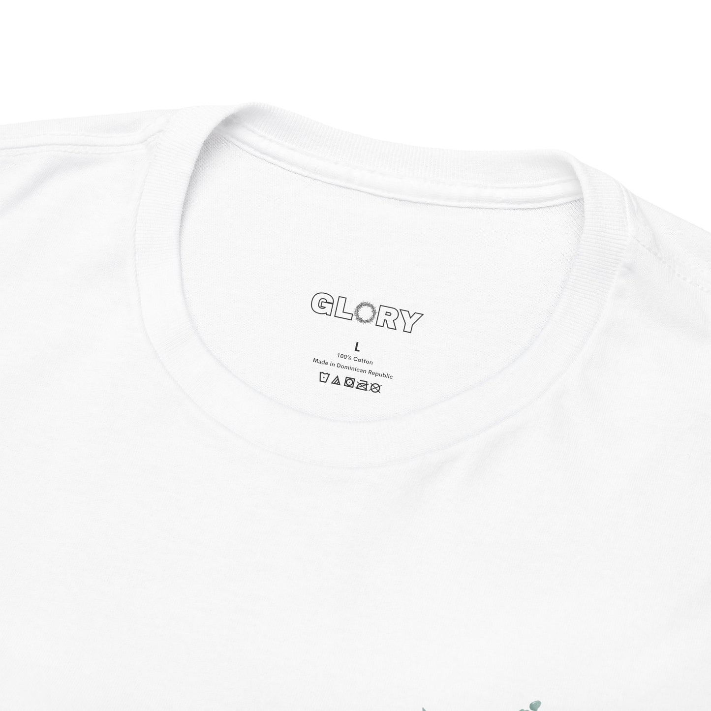 IN THE BEGINNING, Genesis 1:1, Faith-Inspired Floral Tee, Unisex Heavy Cotton T-Shirt