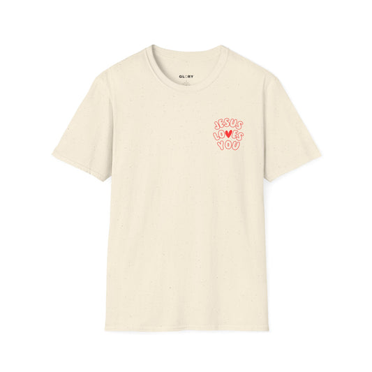 JESUS LOVES YOU; Unisex Softstyle T Shirt